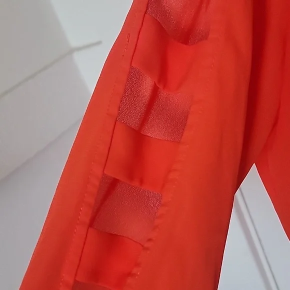 Bright orange blouse - Picture 2 of 3